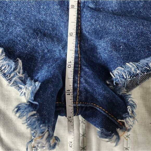 PINK Women's Blue Denim Shorts - Picture 5 of 5